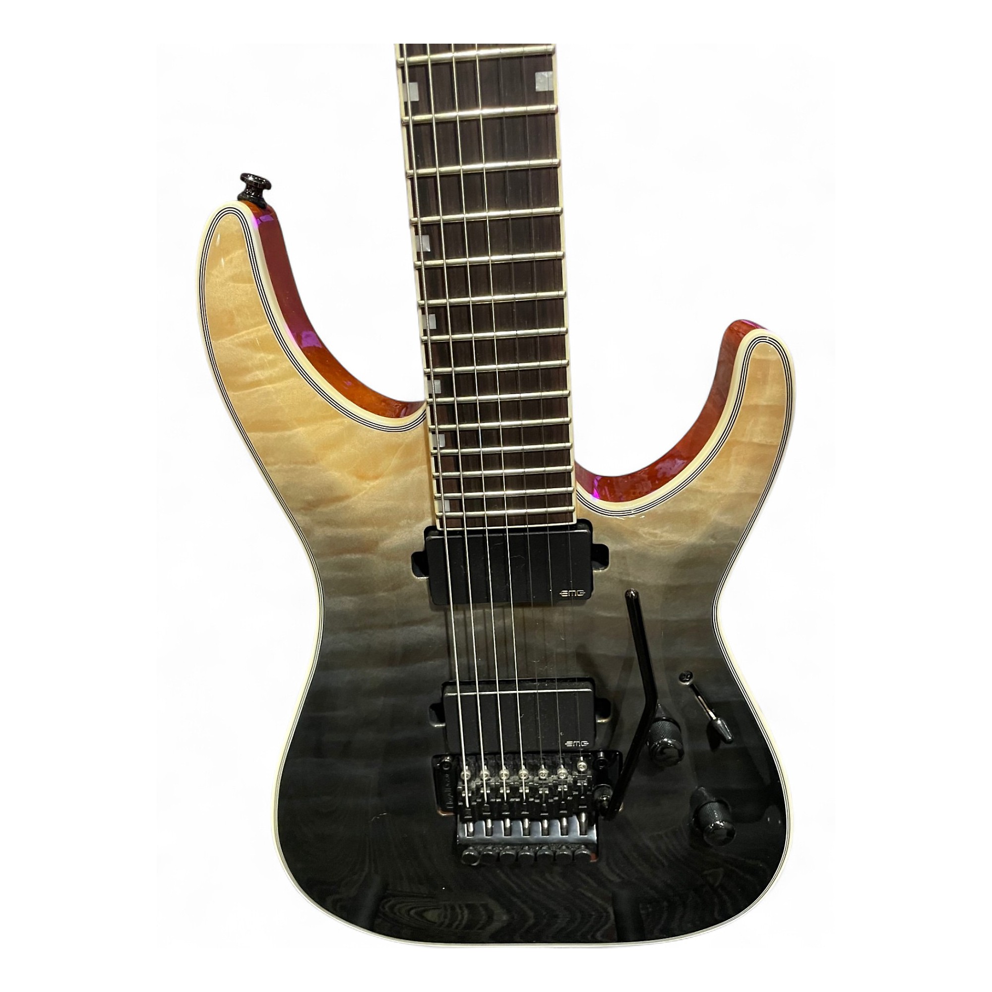 Used Ltd By Esp MH 1007 DELUXE GREY FADE Solid Body Electric
