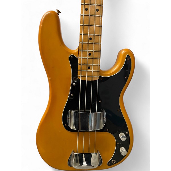 Vintage 1976 Fender Precision Bass Yellow Electric Bass Guitar