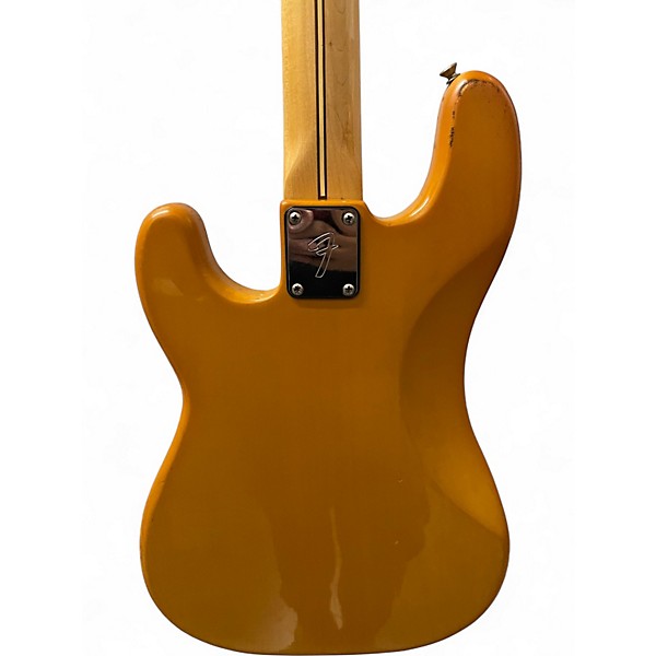 Vintage 1976 Fender Precision Bass Yellow Electric Bass