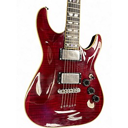 Used Schecter Guitar Research C1 limited Crimson Red Trans Solid Body Electric Guitar