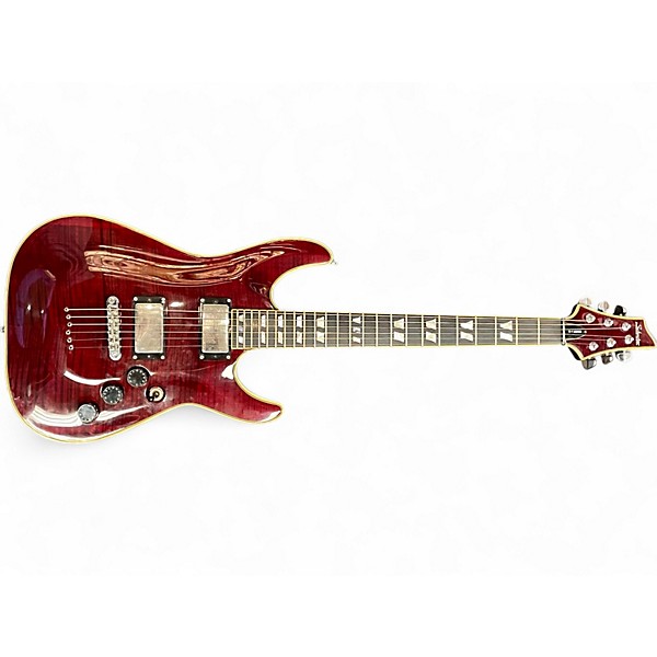 Used Schecter Guitar Research C1 limited Crimson Red Trans Solid Body Electric Guitar