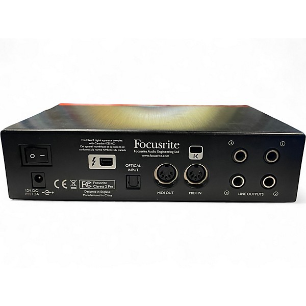 Used 2010s Focusrite Clarett 2Pre Audio Interface
