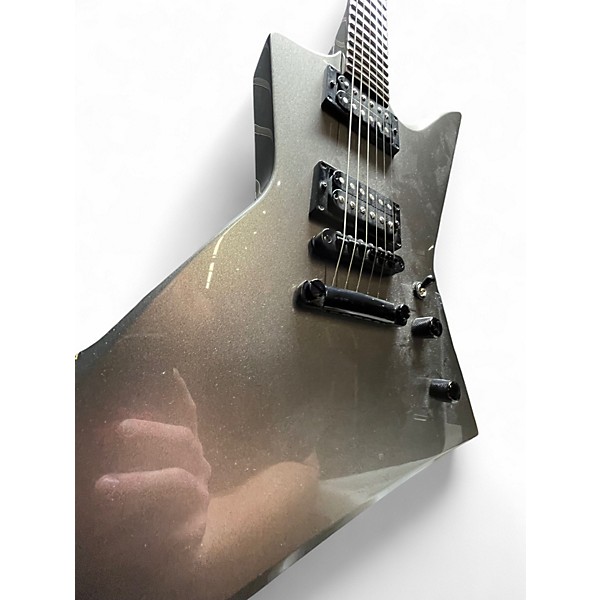 Used ESP LTD EX50 Metallic Silver Solid Body Electric Guitar