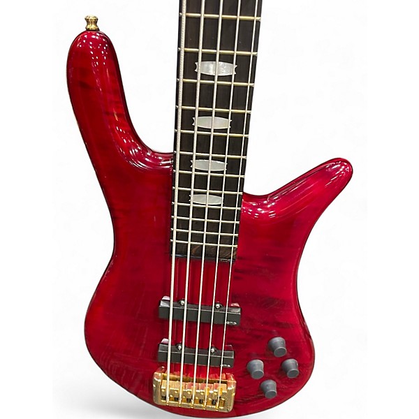 Used Spector Euro5 LX CUSTOM Red Electric Bass Guitar