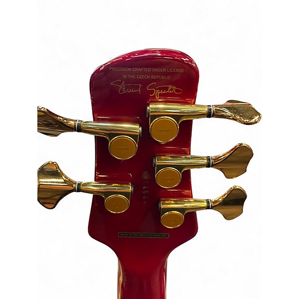 Used Spector Euro5 LX CUSTOM Red Electric Bass Guitar
