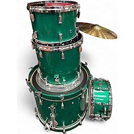 Used Yamaha 4 Piece Custom Absolute Emerald Mist Drum Kit