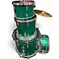 Used Yamaha 4 Piece Custom Absolute Emerald Mist Drum Kit thumbnail