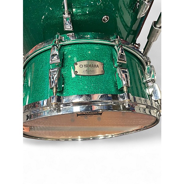 Used Yamaha 4 Piece Custom Absolute Emerald Mist Drum Kit