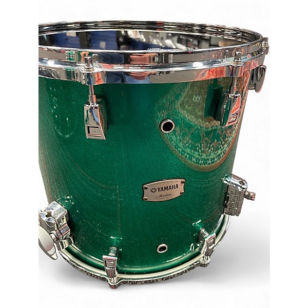 Used Yamaha 4 Piece Custom Absolute Emerald Mist Drum Kit