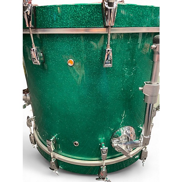 Used Yamaha 4 Piece Custom Absolute Emerald Mist Drum Kit