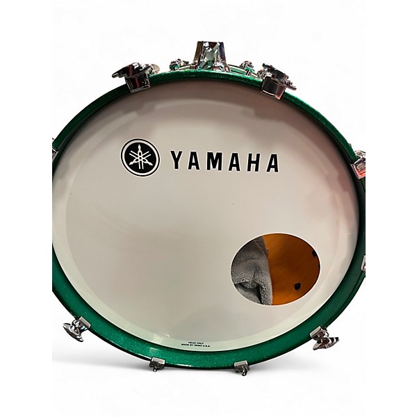 Used Yamaha 4 Piece Custom Absolute Emerald Mist Drum Kit