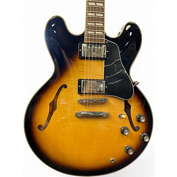 Used Gibson ES345 Vintage Sunburst Hollow Body Electric Guitar