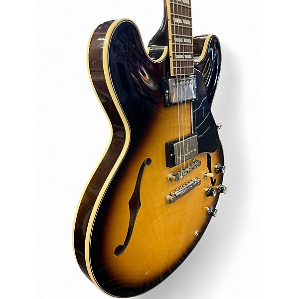 Used Gibson ES345 Vintage Sunburst Hollow Body Electric Guitar