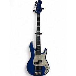 Used Harley Benton PRO SERIES Blue Electric Bass Guitar