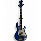 Used Harley Benton PRO SERIES Blue Electric Bass Guitar thumbnail
