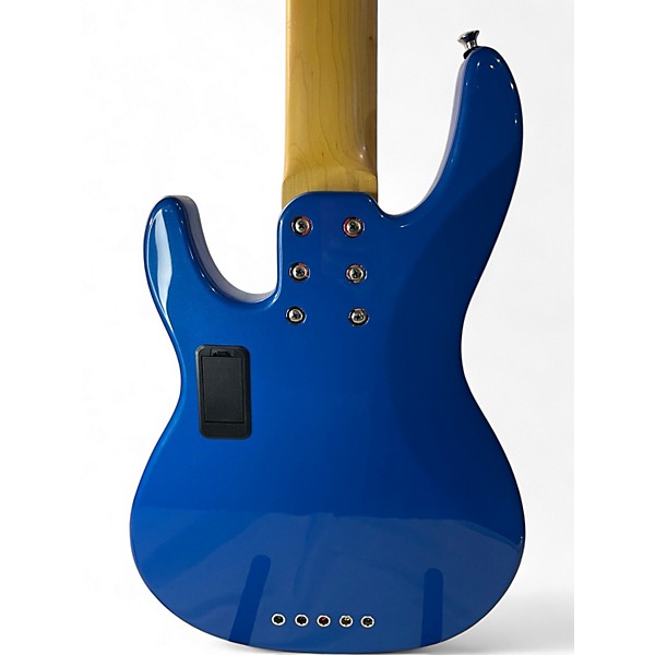 Used Harley Benton PRO SERIES Blue Electric Bass Guitar