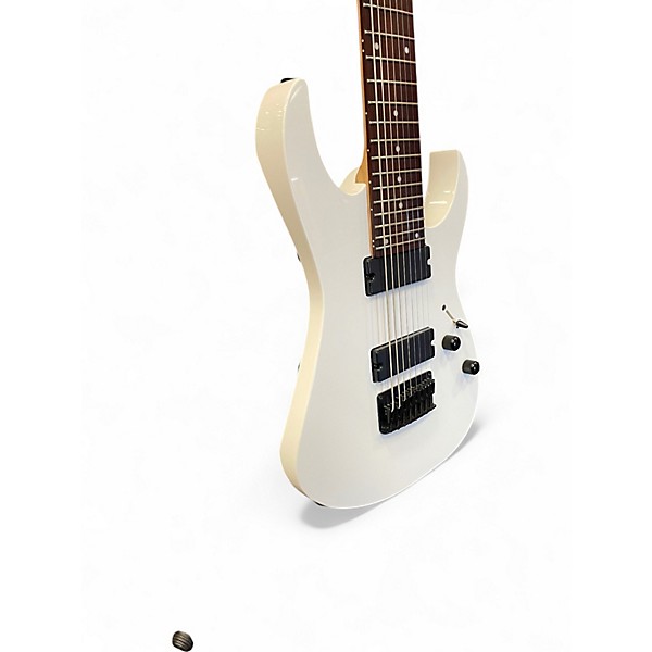Used Ibanez RG8 8 String WHITE Solid Body Electric Guitar
