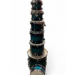 Used TAMA 7 Piece Superstar Classic Blue Lacquer Burst Drum Kit