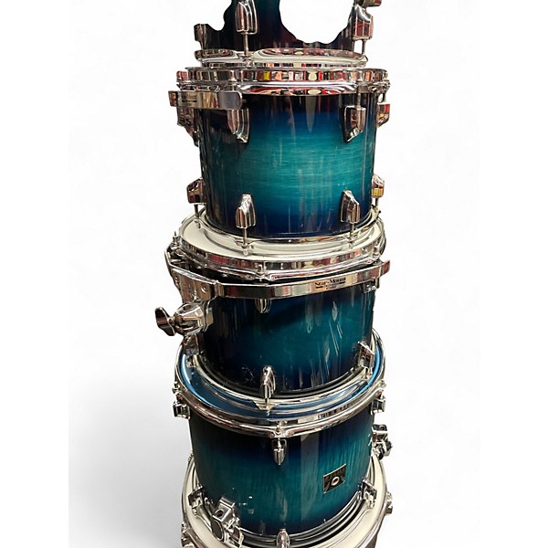 Used TAMA 7 Piece Superstar Classic Blue Lacquer Burst Drum Kit