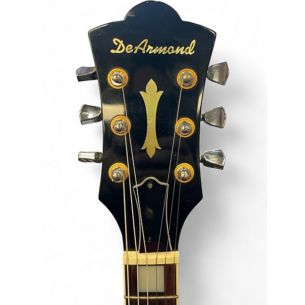 Used DeArmond X155 Black Hollow Body Electric Guitar