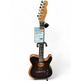 Used Fender American Acoustasonic Telecaster BOURBON  Acoustic Electric Guitar