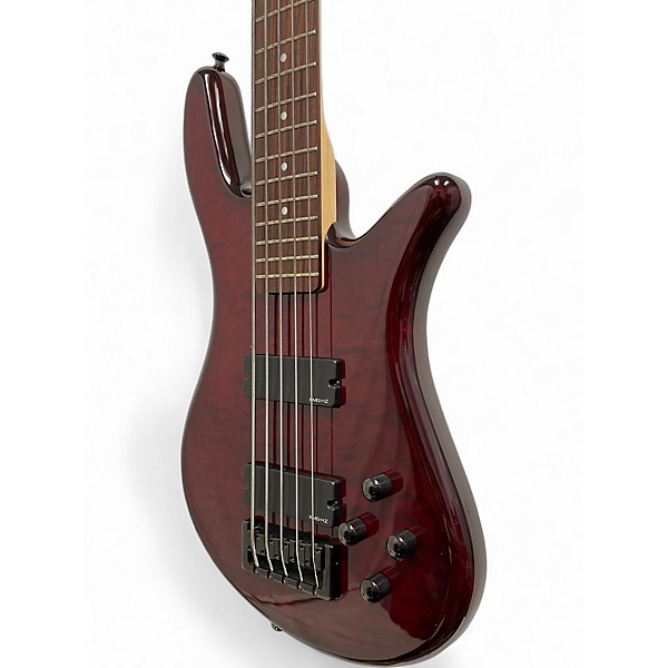 Used Spector NS PULSE 5 Black Cherry Electric Bass Guitar