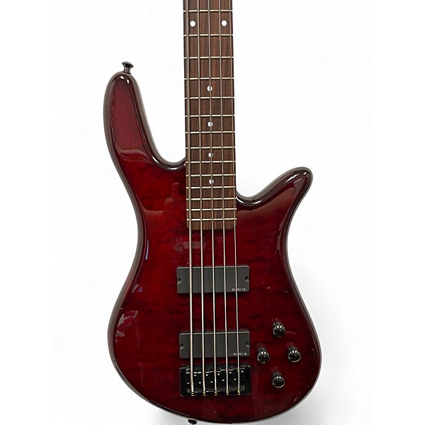 Used Spector NS PULSE 5 Black Cherry Electric Bass Guitar