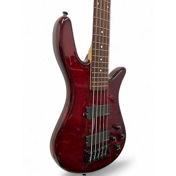 Used Spector NS PULSE 5 Black Cherry Electric Bass Guitar
