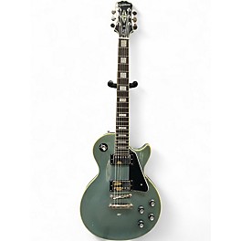 Used 2010s Epiphone Les Paul Custom Pro TV Pelham Blue Solid Body Electric Guitar