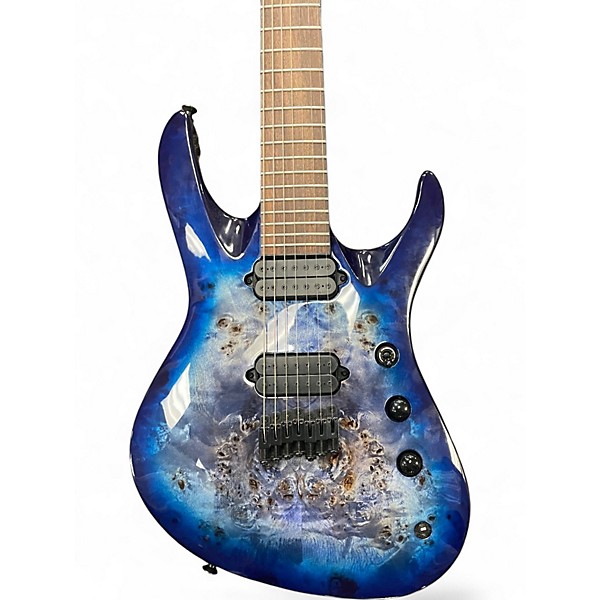 Used 2025 Jackson Pro Series Signature Chris Broderick soloist ht7p7 Transparant blue Solid Body Electric Guitar