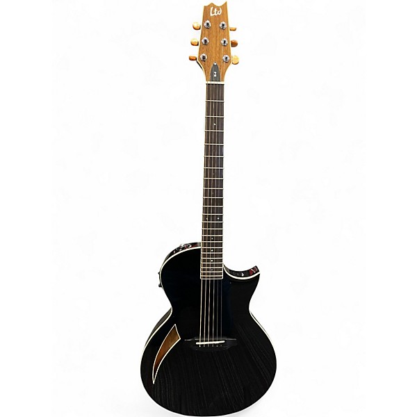 Used ESP LTD TL6 Black Acoustic Electric Guitar Black