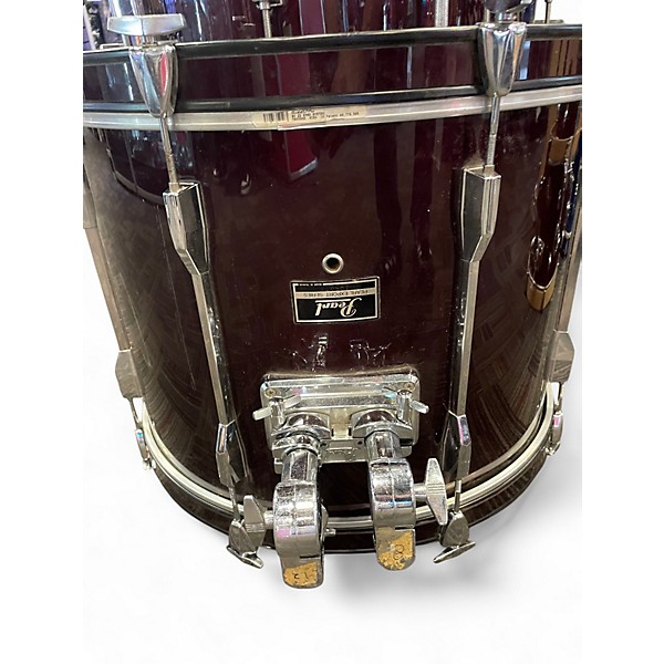 Used Pearl 4 Piece Export red Drum Kit