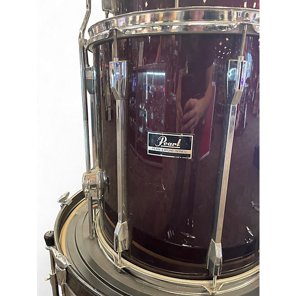 Used Pearl 4 Piece Export red Drum Kit