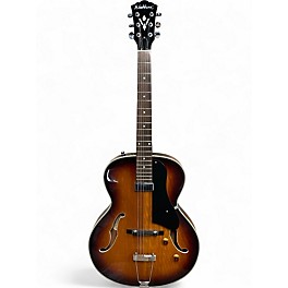 Used Washburn HB15 Brown Sunburst Hollow Body Electric Guitar