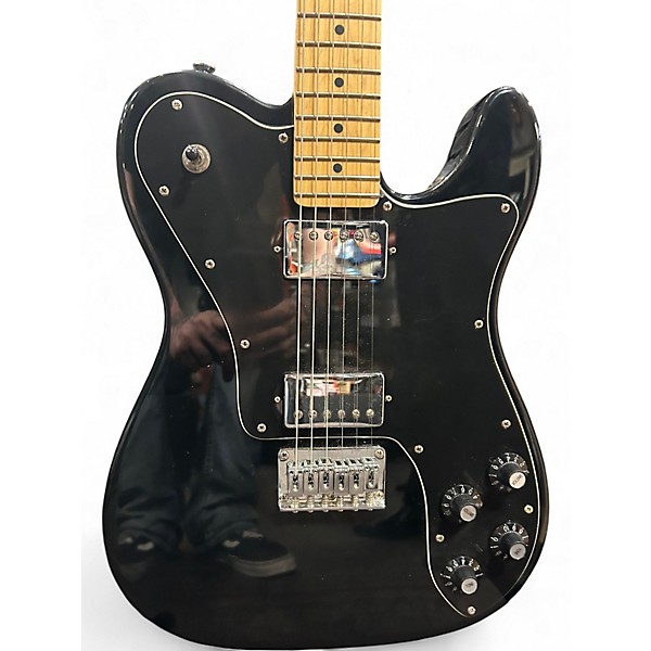 Used Squier Vintage Modified Telecaster Custom Black Solid Body Electric Guitar