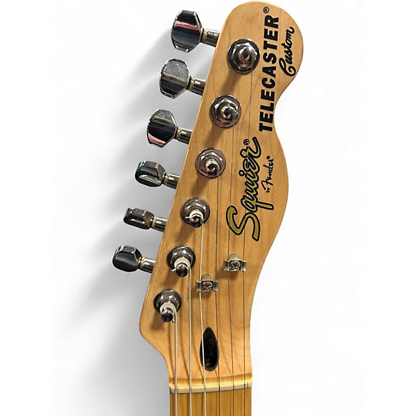 Used Squier Vintage Modified Telecaster Custom Black Solid Body Electric Guitar