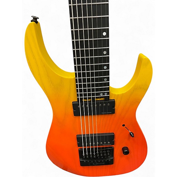 Used Legator Ninja N8EP Yellow Red Solid Body Electric Guitar