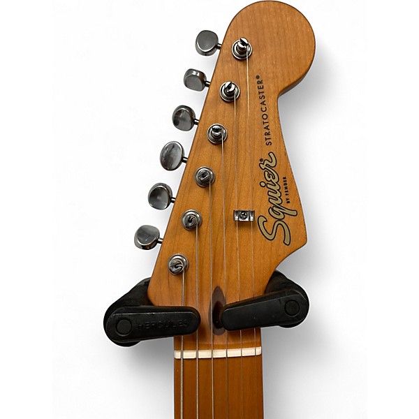 Used Squier 40TH ANNIVERSARY STRATOCASTER Tobacco Sunburst Solid Body Electric Guitar