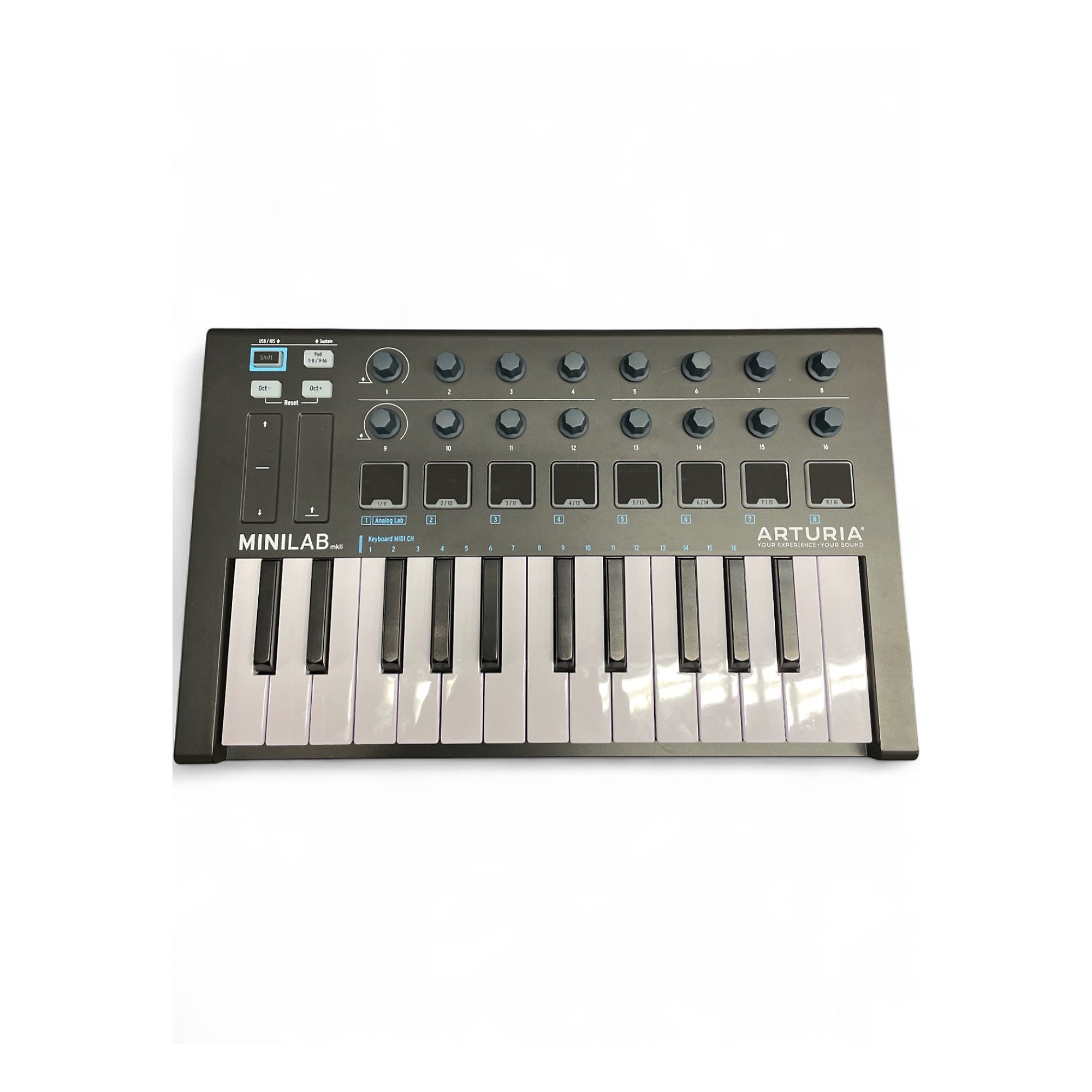 ARTURIA MiniLab MkII MIDIコントローラー Used Arturia Minilab MKII MIDI Controller | Guitar Center