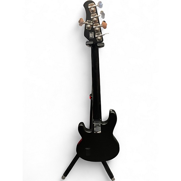 Used Ernie Ball Music Man sub bass 5 Black Electric Bass Guitar
