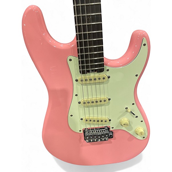 Used Schecter Guitar Research Nick Johnston Traditional HSS Pink Solid Body Electric Guitar