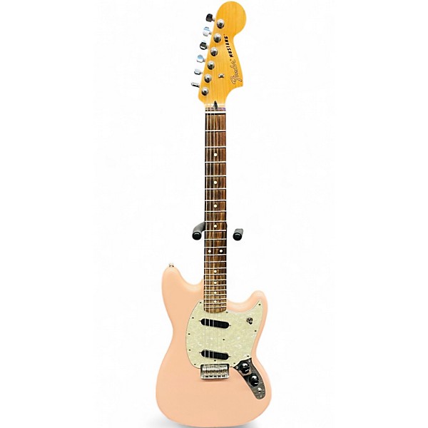 Used 2020 Fender Mustang Shell Pink Solid Body Electric Guitar