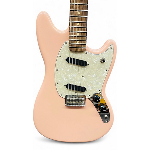 Used 2020 Fender Mustang Shell Pink Solid Body Electric Guitar