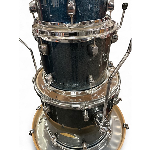 Used SPL 5 Piece VELOCITY BLUE SPARKLE Drum Kit
