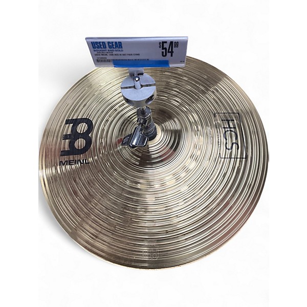 Used MEINL 14in HCS Hi Hat Pair Cymbal