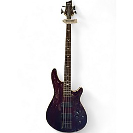 Used Schecter Guitar Research OMEN EXTREME 4 Trans Crimson Red Electric Bass Guitar