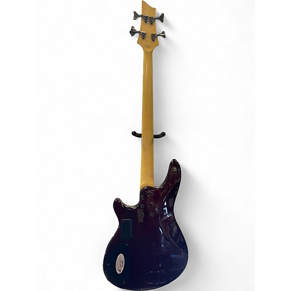 Used Schecter Guitar Research OMEN EXTREME 4 Trans Crimson Red Electric Bass Guitar