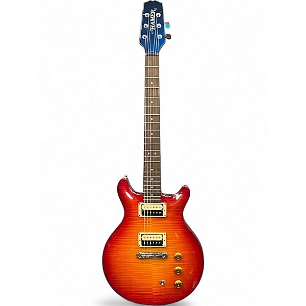 Used Hamer Studio Cherry Sunburst Solid Body Electric Guitar