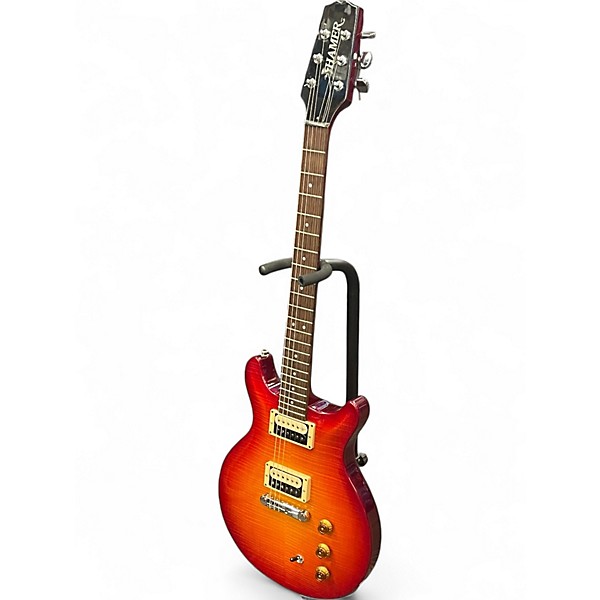Used Hamer Studio Cherry Sunburst Solid Body Electric Guitar