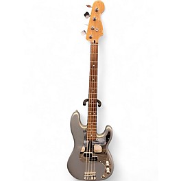 Used Fender Player Precision Bass Silver Electric Bass Guitar